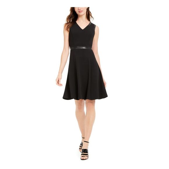 BARBOUR Womens Pink Smocked Pocketed Buttoned Striped Sleeveless Square Neck Above The Knee Fit + Flare Dress